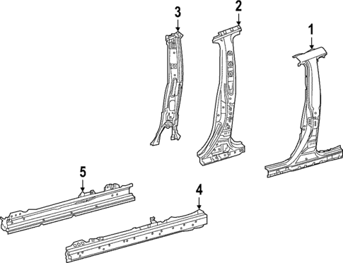 Center Pillar & Rocker for 2025 Lexus NX350h #0