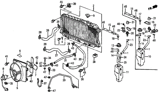 Radiator (SI) for 1986 Honda Prelude #0