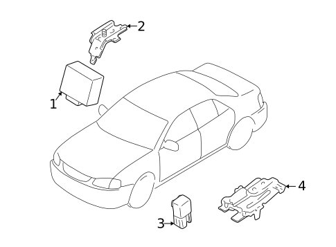 Keyless Entry Components for 2003 Mazda Protege5 #0
