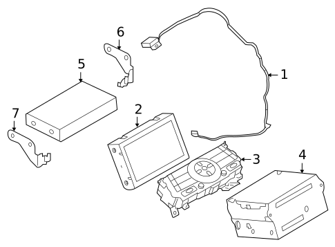 Navigation System Components for 2015 INFINITI QX70 #0