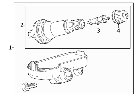Tire Pressure Monitor Components for 2021 Chevrolet Trax #0