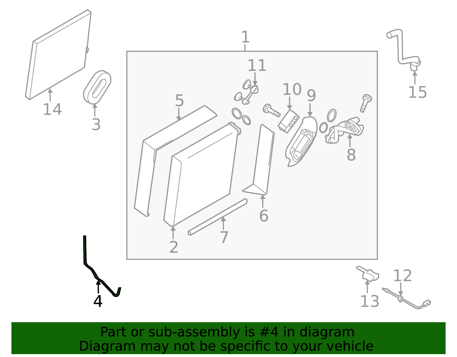 27287-1AE0A - A/C Evaporator Core Seal Official Nissan Parts Store