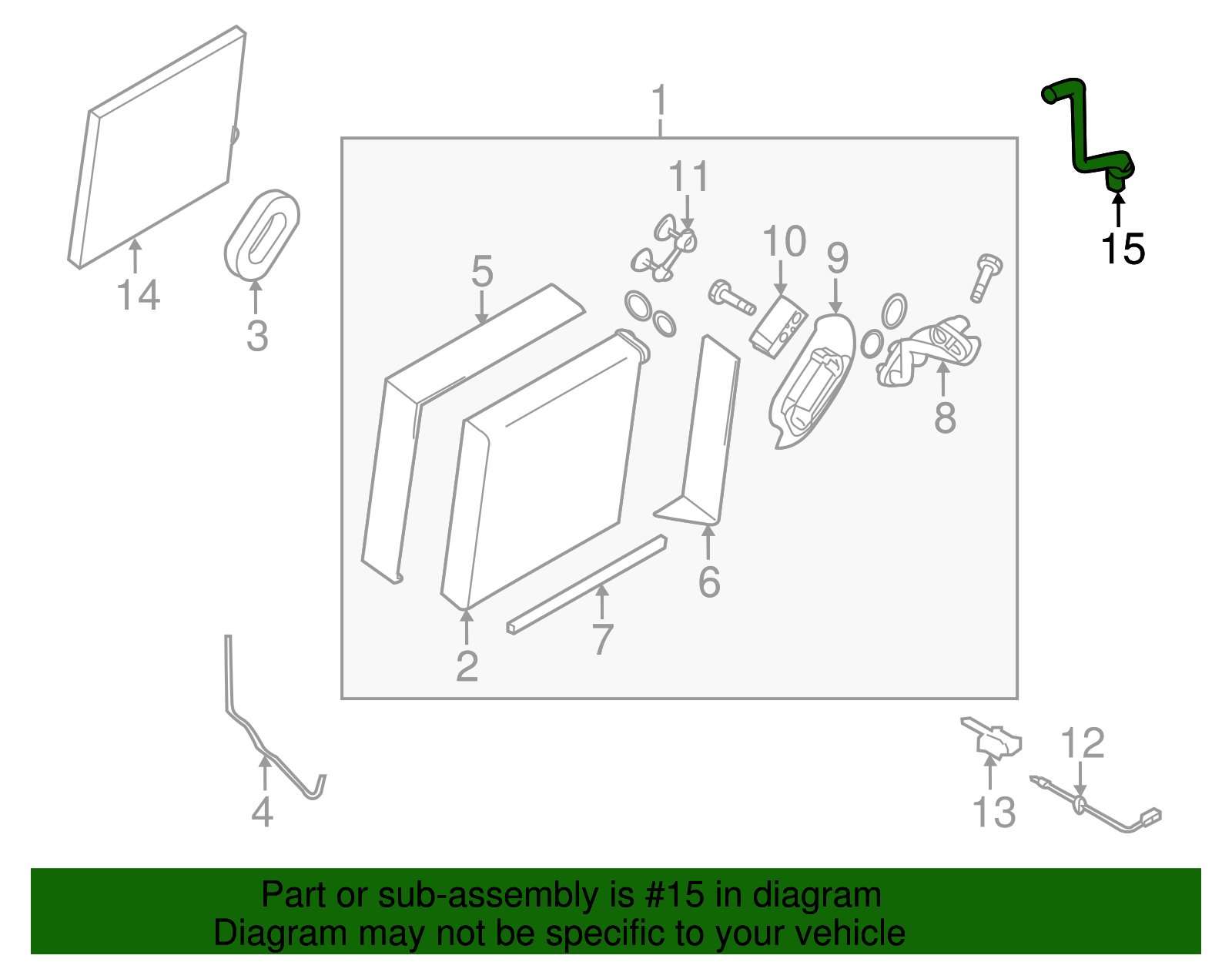Drain Hose - Nissan (92590-1AA0A)
