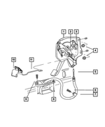 52009842AD - Parking Brake: Park Brake Lever for Dodge: Ram 1500, Ram 2500, Ram 3500 Image