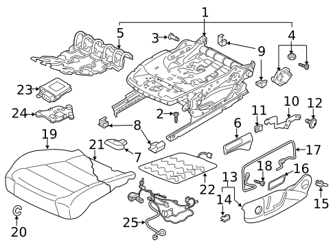 Front Seat Components for 2019 Volkswagen Tiguan #0
