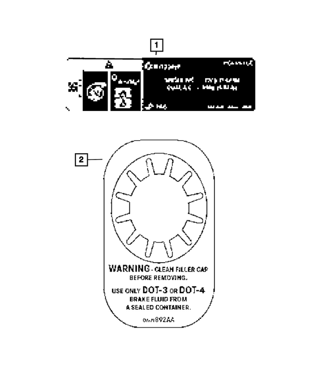 68227802AD - Labels: Air Conditioning System Label for Mopar Image image