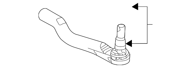 53540-T20-A02 - 2022-2025 Honda Civic - Outer Tie Rod | Genuine Honda Parts
