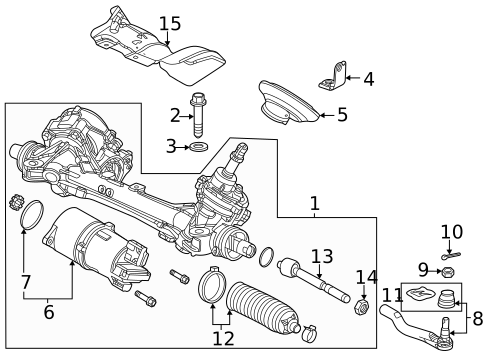 Steering Gear & Linkage for 2022 Honda Civic #0