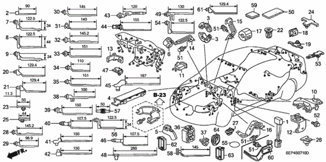 Harness Band - Bracket for 2005 Acura TL #0