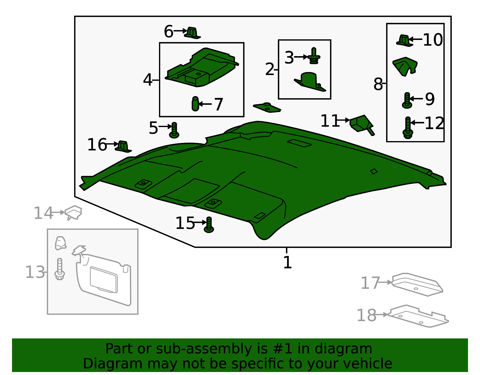 KB3Z-2151916-AA - Headliner Ford Parts Direct