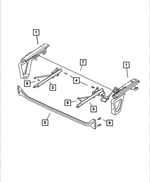 5003470AA - Interior Trim: Manual Seat Adjuster, Left for Dodge: Ram 1500, Ram 2500, Ram 3500 Image