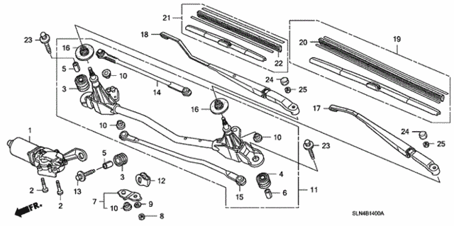 Front Windshield Wiper for 2007 Honda Fit #0