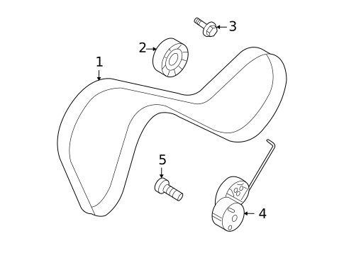 Accessory Drive Belt System Components for 2008 Volvo V70 #0