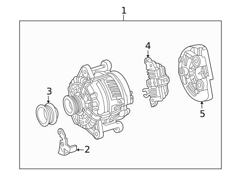 Alternator for 2009 Mercedes-Benz CLS63 AMG #1