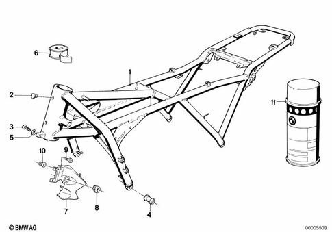 Motorcycle Frame for 1986 BMW-Motorrad K 100 #1
