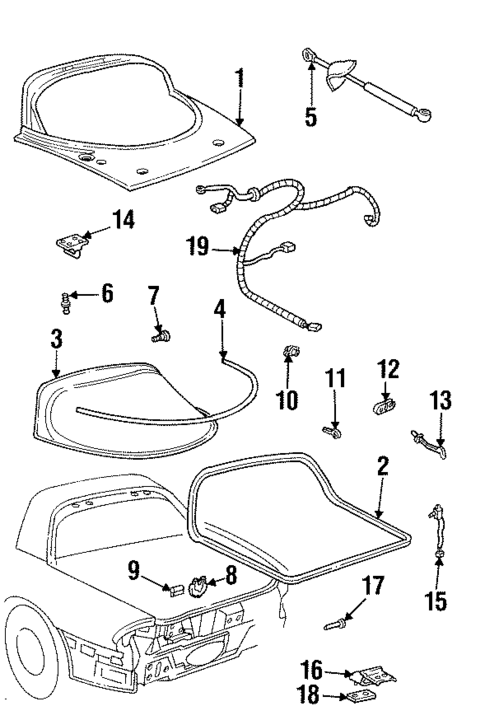 Gate & Hardware for 2001 Pontiac Firebird #0