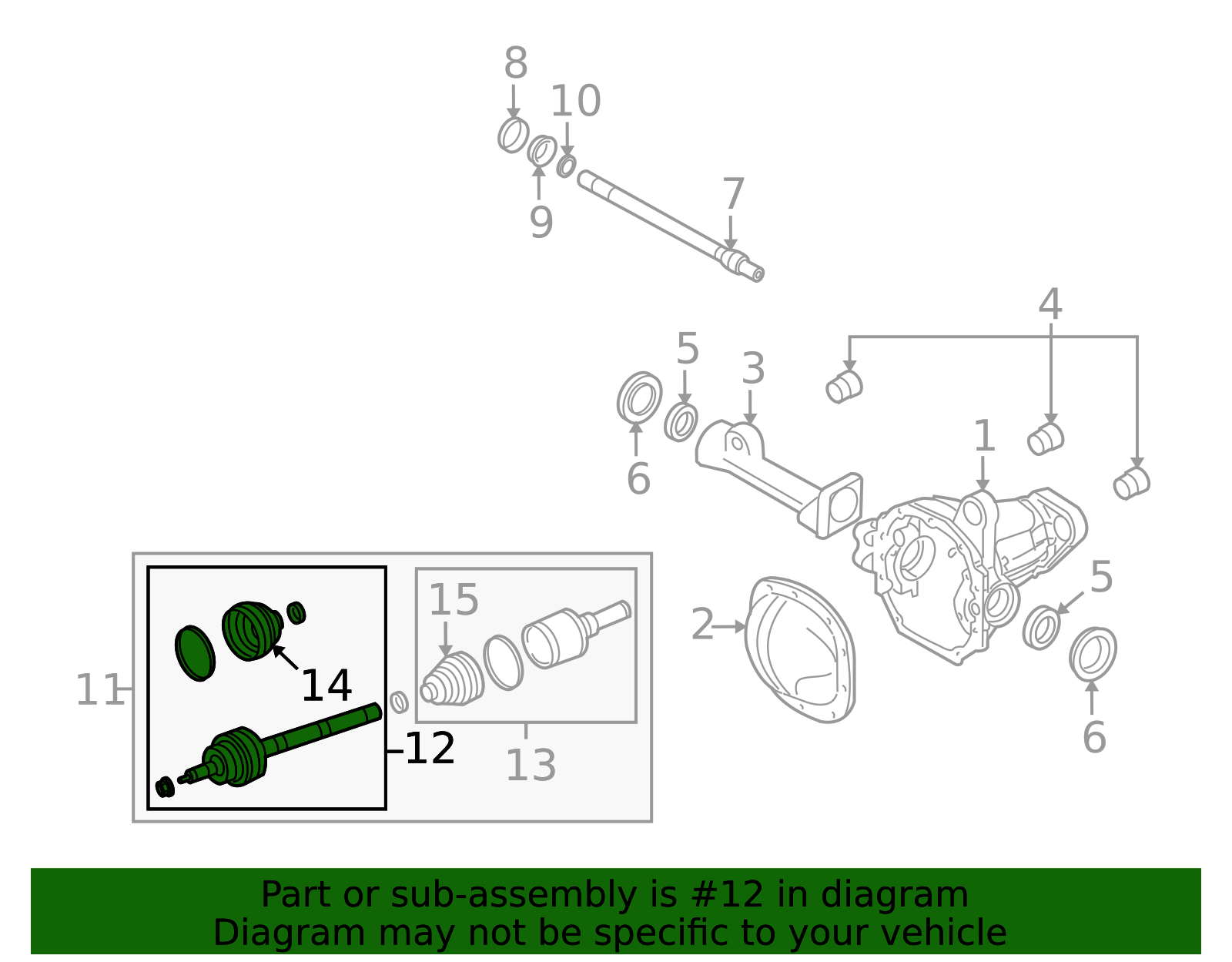 2007-2020 Ford Shaft & Joint Assembly AL1Z-3B436-A