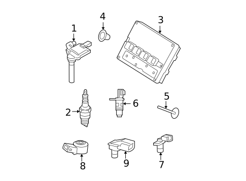 Ignition System for 2008 Jeep Commander #0