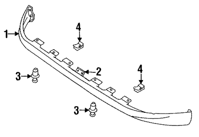 BP4K6039X - : Spoiler Retainer for Mazda Image