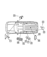 5137535AA - Electrical: Map Light Switch for Mopar Image