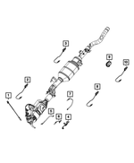 68544292AA - : Downstream Nox/Pm Sensor And Bracket for Jeep: Wrangler Image