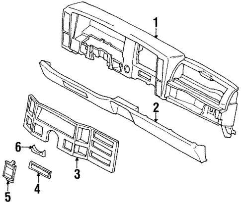 Instrument Panel for 1993 Jeep Cherokee #0