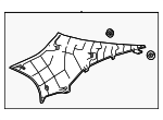 62480AQ010B0 - : Upper Quarter Trim for Toyota Image