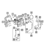 5048666AA - Engine: Shield Bracket for Jeep: Cherokee, Wrangler Image