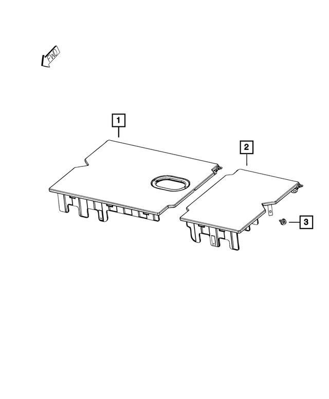 « 6YA06LC5AB – Interior Trim : Plancher Espace De Charge pour Mopar Image »