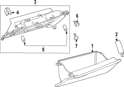 Glove Box for 2025 Toyota Prius #0