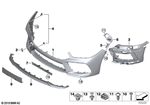 51118099335 - : Trim Cover, Bumper, Primed, Front for BMW Image
