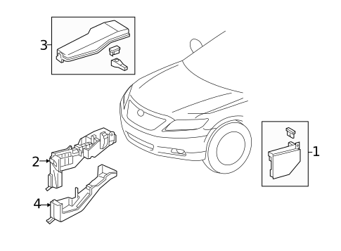 Electrical Components for 2011 Toyota Camry #5