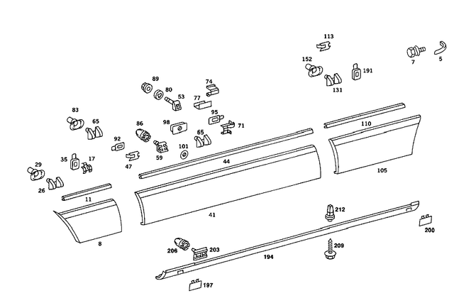 1266902680 - : Trim Bar for Mercedes-Benz Image