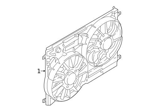 Cooling Fan for 2017 Ford Escape #0