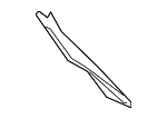 5K6809644D - Body: Quarter Panel Gutter for Volkswagen Image