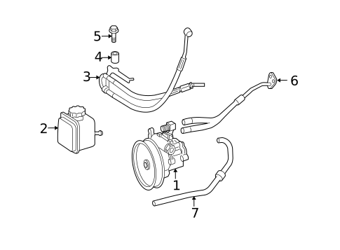 Pump & Hoses for 2008 Mercedes-Benz GL550 #0