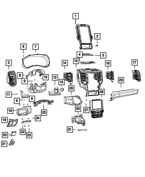 Instrument Panel for 2023 Ram 3500 #0