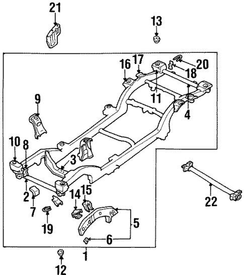 Frame & Components for 1998 Suzuki X-90 #0