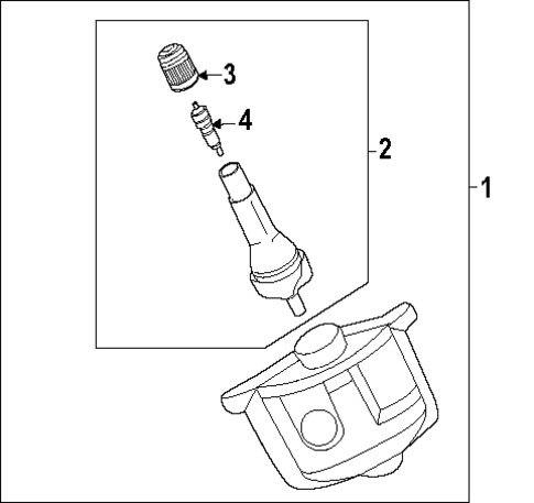 Tire Pressure Monitor Components for 2025 Nissan Murano #0