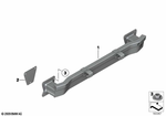 51127210767 - : Carrier, Bumper Rear for BMW Image