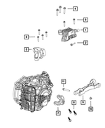 68323490AA - 948TE; 9-Speed; Automatic Transmission: Engine Mount Bracket for Mopar Image