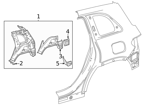 Inner Structure for 2022 Mercedes-Benz GLB35 AMG #0