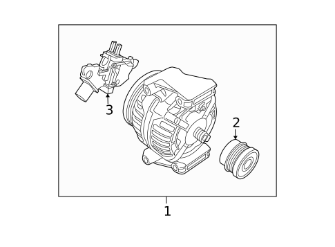Alternator for 2007 Saab 9-3 #1