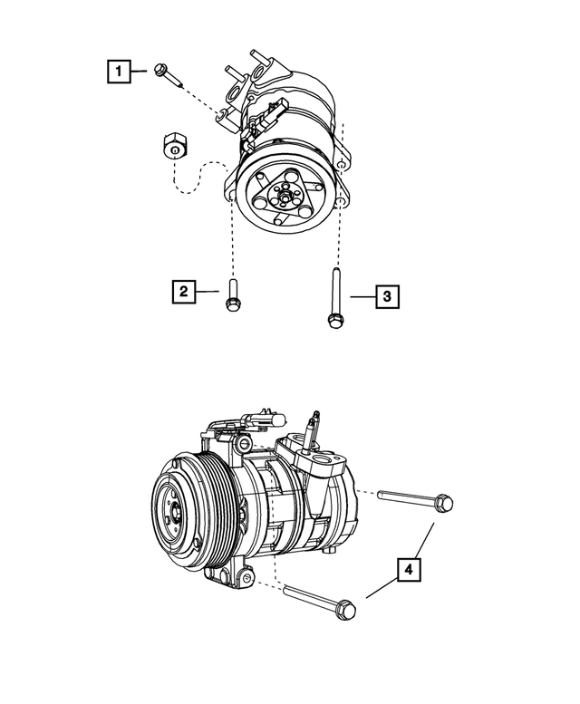 « 6504344 – Air Conditioners and Heaters : Tête Hexagonale Vis Et Rondelle pour Mopar Image »