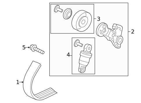 Belts & Pulleys for 2017 Acura RDX #0