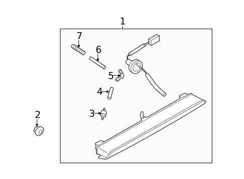 High Mounted Stop Lamp for 2006 Subaru B9 Tribeca #0