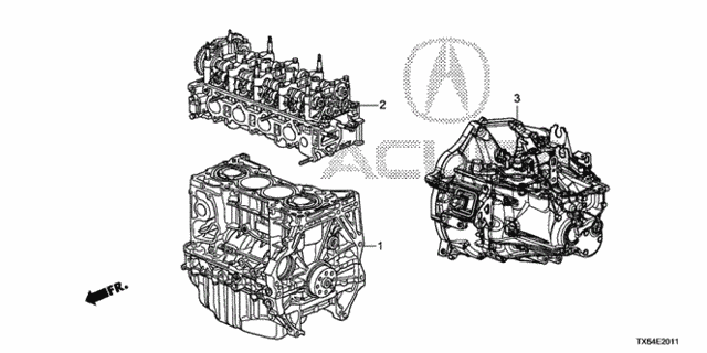 Engine Assy. - Transmission Assy. (2.4L) (1) for 2014 Acura ILX #0