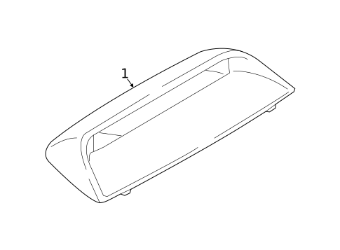 High Mounted Stop Lamp for 2023 Mitsubishi Mirage G4 #0