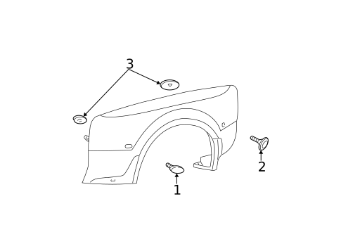 Side Marker Lamps for 2005 Ford F-350 Super Duty #0