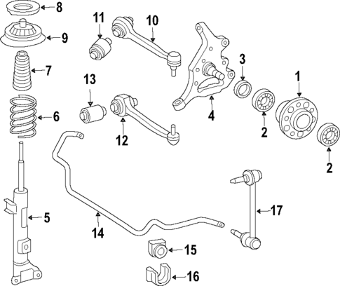 Front Suspension for 2002 Mercedes-Benz C240 #2